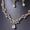 Luxury Necklace Earring Set Sparkling Crystal Bridal Necklace Wedding Jewelry  Wedding Party