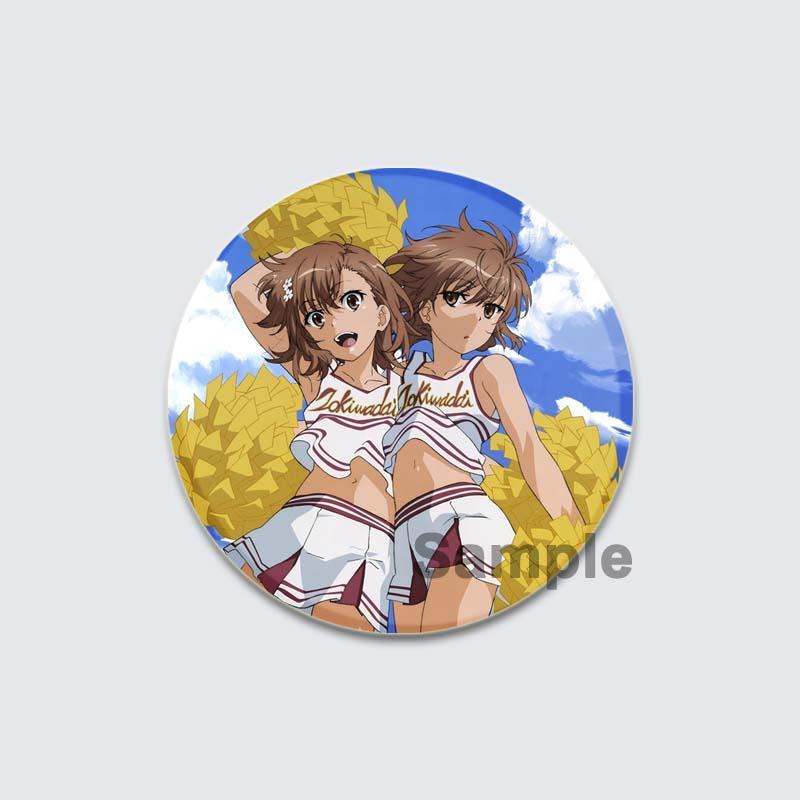 32/44/58 мм A Certain Scientific Railgun HD Брошь Значок Аниме Мультяшная Фигурка Мисака Микото/Ваннай Кинухо Круглые Демонстрационные Булавки Ювелирные Изделия Подарки