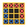 Tictactoe Game Portable and Safe EVA Mini Tictactoe XO Shape Chess Game Educational Toy