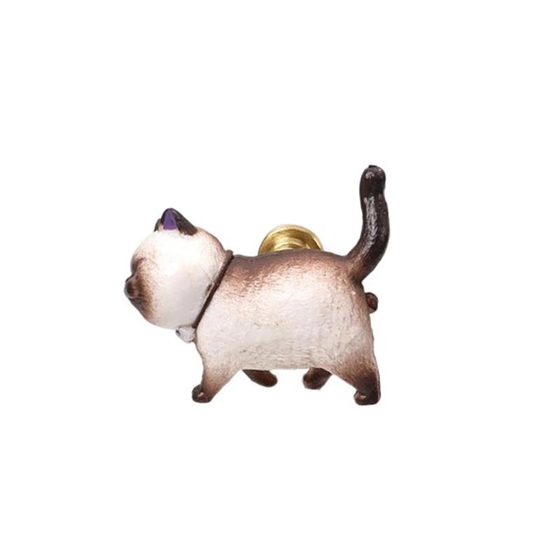 1PC Drawers Cat Drawer Pulls Kitchen Animal Knobs Cabinets Knobs Kids Boys Girls Decorative Dresser Knobs