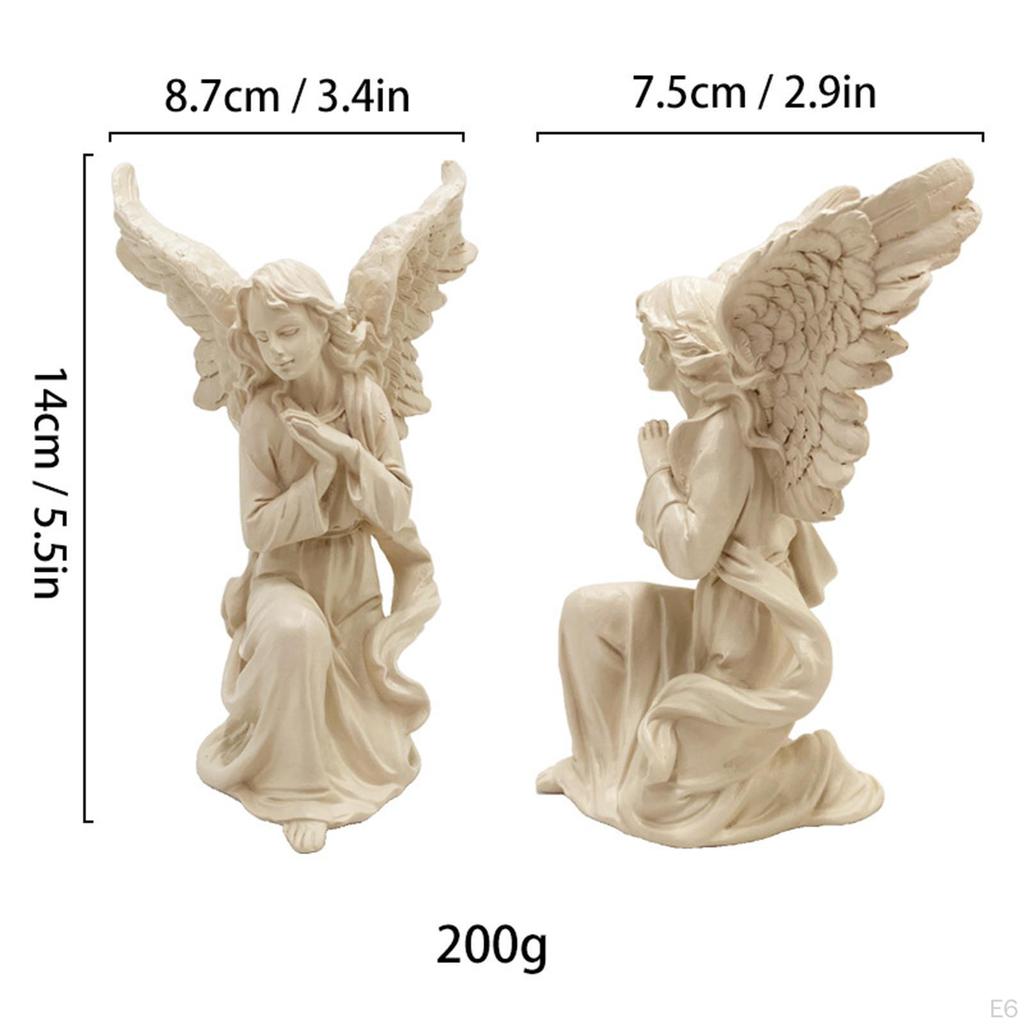 Angel Figurine ,Angel Statue Ornament, Collection ,Resin Collectible for Bedroom
