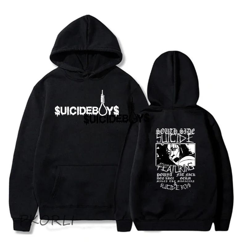 Vintage Suicideboy Hooded SweatShirt Men Women Harajuku Grey Day Rapper Streetwear Men's Hoodies Pullover Clothes