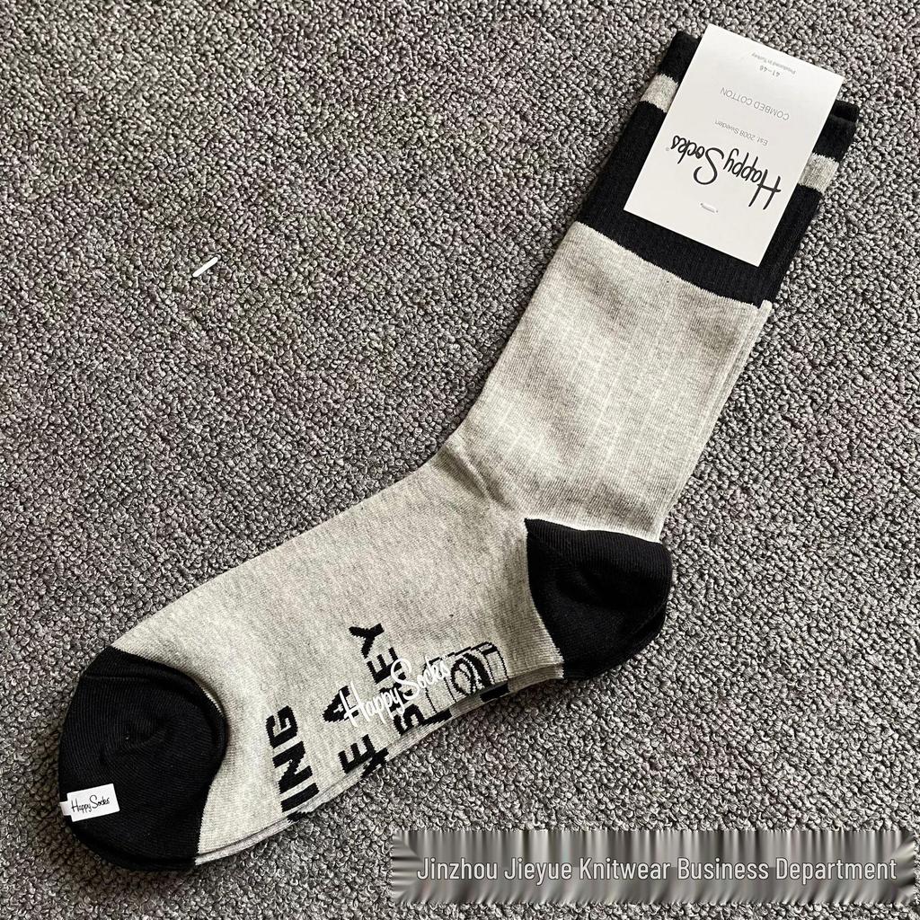 Hippy Happy Мужские Универсальные Хлопковые Носки до Середины Икры Модные