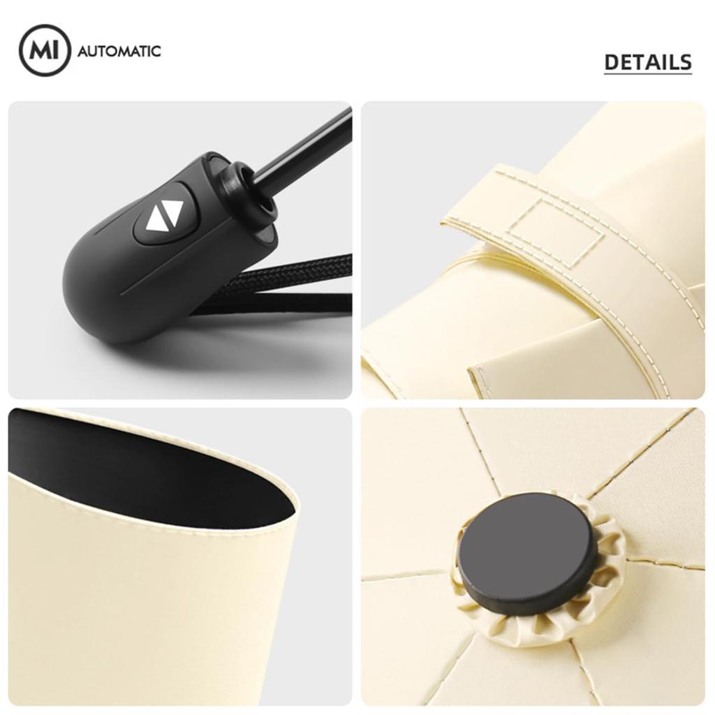 Складной Ультра УФ Полная Жара Автоматическое Открытие и УФ Ветрозащитный и Водонепроницаемый Для Солнечной и Дождливой Легкий в Moli&Hani Зонт, Зонт, Легкий, 100%