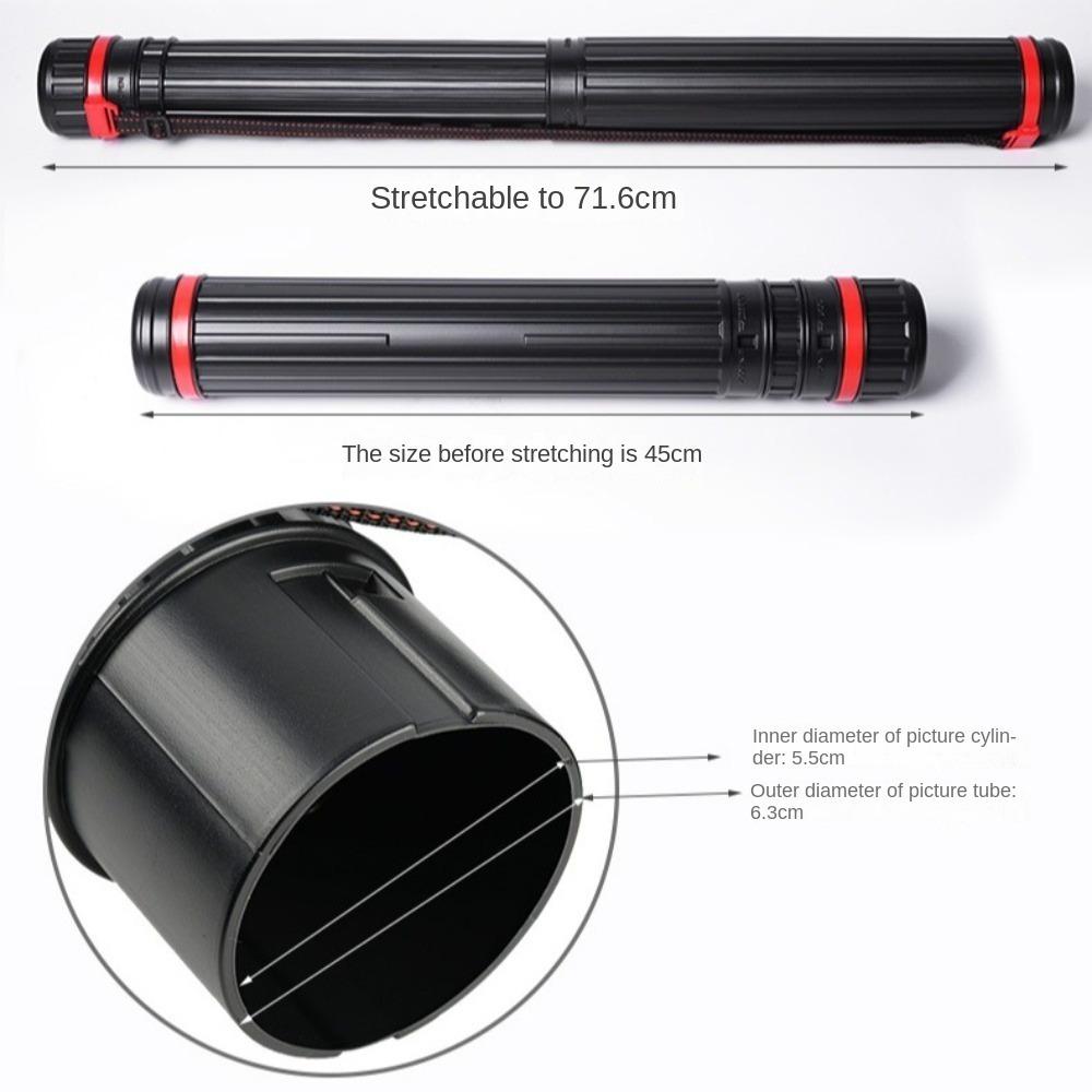 Регулируемый цилиндр для рисования Масштабируемая трубка для плакатов Портативный цилиндр для рисования
