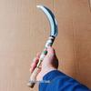 All-Steel Small Scythe with Wooden Handle & Serrated Blade - Ideal for Grass Cutting & Weeding 