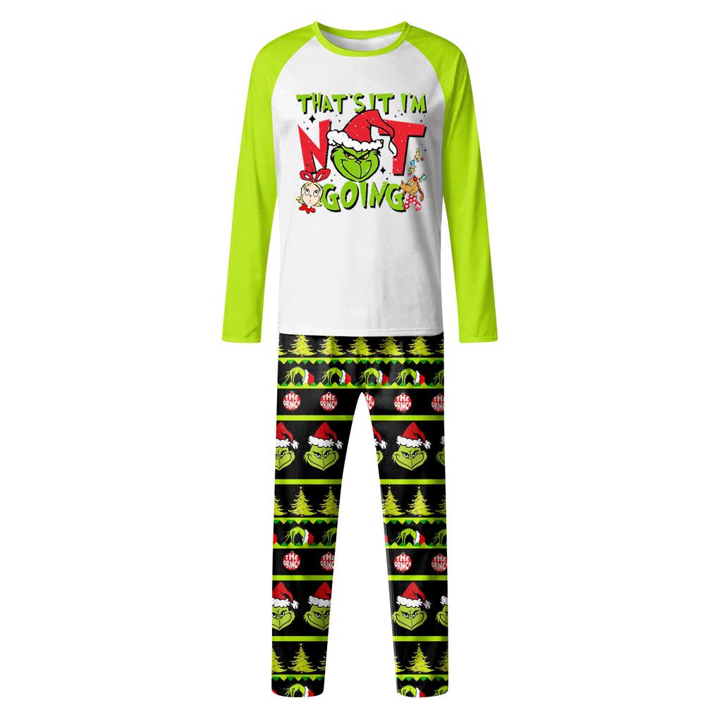Christmas Day Prints Family Matching Long Sleeve Tops+Pants Set Family Matching Sets