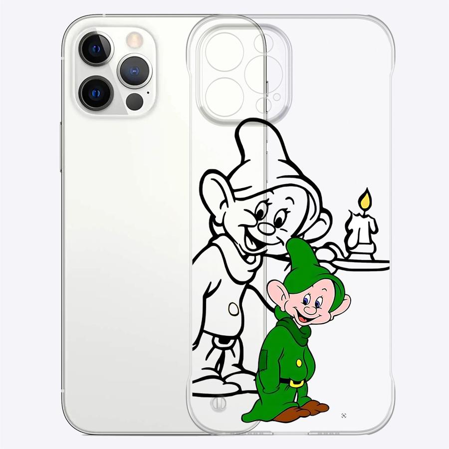 Чехол для телефона Белоснежка и Семь Гномов для Apple iPhone 15 16 Pro Max 13 14 Plus 12 11 Pro plus Матовый