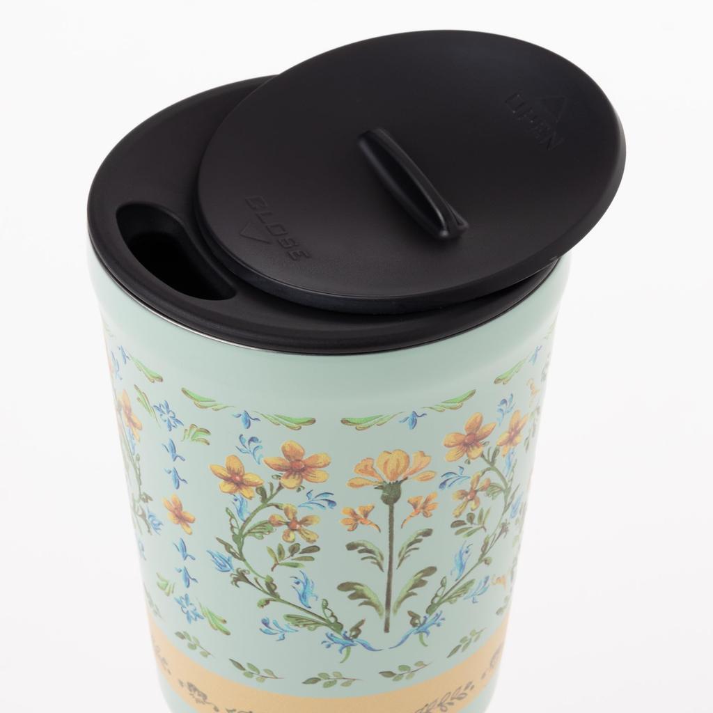 maebata Bevande Tumbler with Flower 53053 Lid, Design, 260ml,