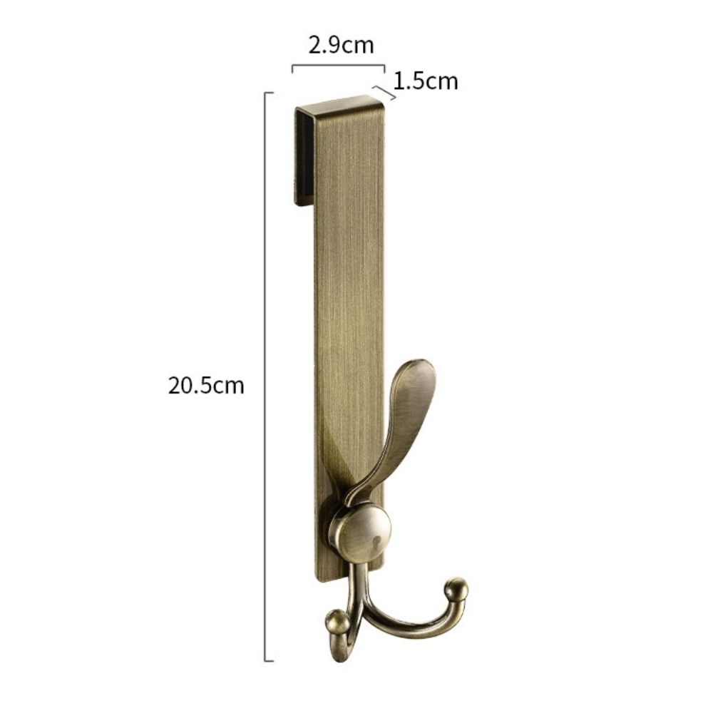 Anti-Slip Shower Door Back Hook Hole Free Bathrobe Hanger Over Glass Door Towel Rack  Kitchen