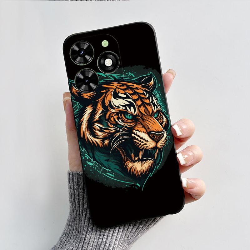 Чехол для Tecno Spark Go 2024 BG6 Черный Миф о Сунь Укуне Чехол Ударопрочный Мягкий ТПУ Чехол для Телефона Для Tecno Pop 8 Pop8 SparkGo 2024 Корпус