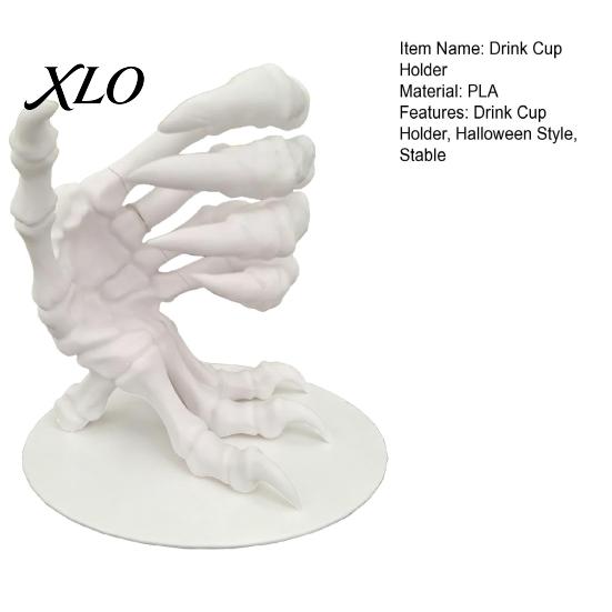 Novelty Pen Holder for Office Skeleton Dragon Hand Cup Holder, 3D Printed Gothic Skull Palm Holiday Gift Men Drink Stand, Decorative Bone Pattern