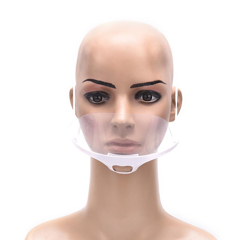 Reusable Transparent Anti-Fog Anti-Saliva Mouth Shield Plastic Mask