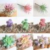 Mini Succulents Artificial Plant Fake Diy Home Office Desk Garden Decor Floral