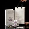 Violet Coffee Cup And Saucer Gift Box For Newcomers, High-Value Afternoon Tea Ceramic Cup Design Cup And Saucer Set