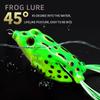 Лягушка приманка 2 шт. мягкая трубчатая приманка пластиковая рыболовная приманка с крючками верхняя вода мягкие 3D глаза искусственная дикая подвесная рыболовная приманка инструмент