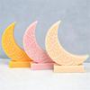 Moon Silicone Mould Moon Shaped Candle Molds DIY Soap Casting Molds Handmade Resin Molds for Eid Ramadan Decorations