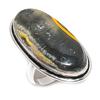 Natural Bumble Bee Jasper Gemstone 925 Sterling Silver Jewelry Ring Size 6 U0u80