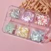 Yousheng 1 коробка украшений для маникюра Стильные компактные с широким применением Цветные ракушечные камни Украшение для ногтей для чехла телефона