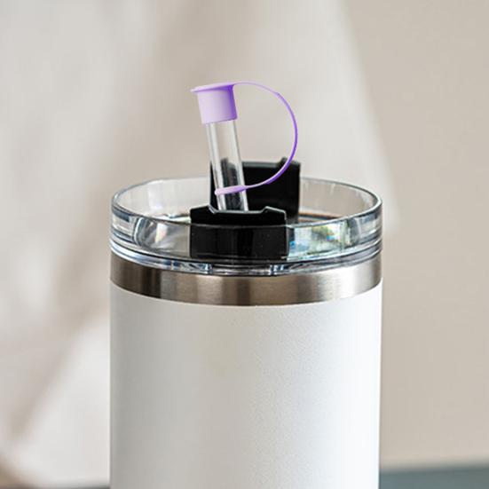 4 шт., набор силиконовых соломенных чехлов для стаканов на 20 унций, 30 унций, 40 унций, легко чистящиеся, милые прочные соломенные шляпы-топперы