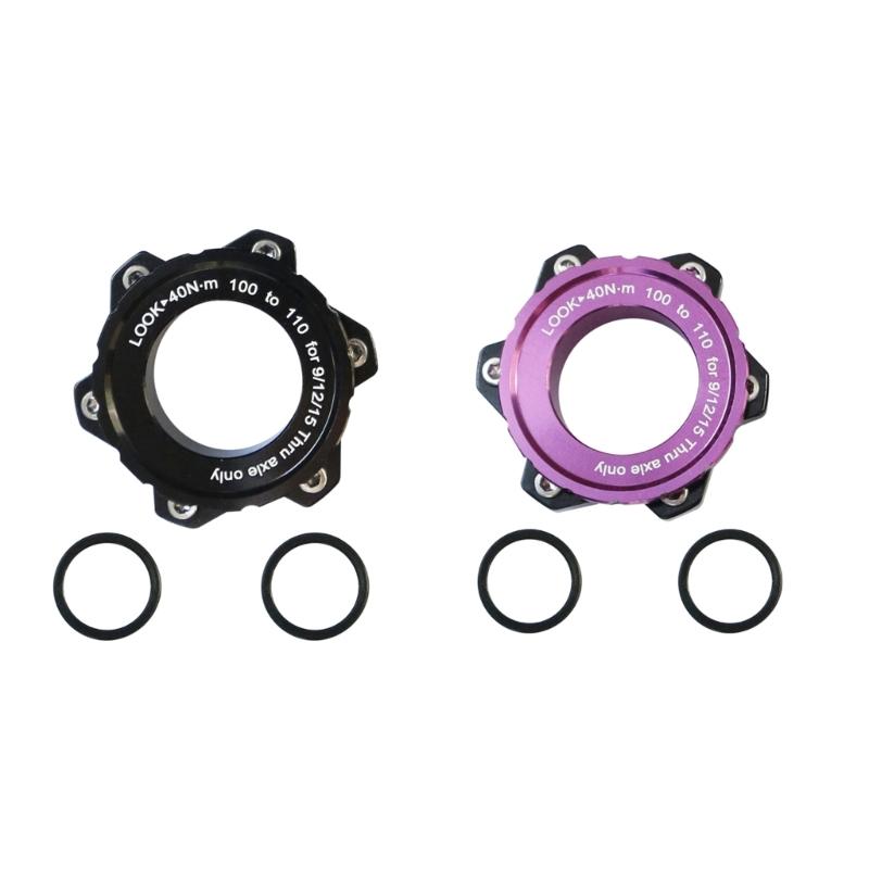 Brake Disc Center Lock Hub Boosts Adapter Cycling Hub Conversion Adapter Center Lock to 6-holes Adapter Easy to Install