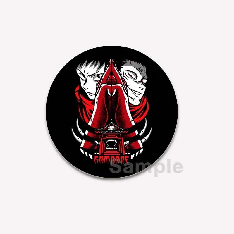 Значок аниме дзюдзюцу кайсен 32/44/58 мм, милый круглый значок Годзё Сатору Юдзи Итадори, брошь на воротник рюкзака своими руками, модные ювелирные изделия, аксессуары