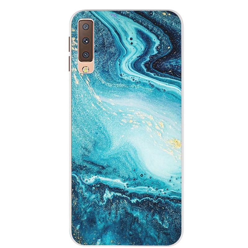 Чехлы для Samsung Galaxy A7 2018, силиконовый цветной чехол для телефона, чехол для Samsung A7 2018 A750 A750F, защитный корпус 6,0 дюймов