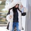 Womens Long Sleeves Faux Solid Coat Winter Jacket  Hooded Fishtail Overcoat