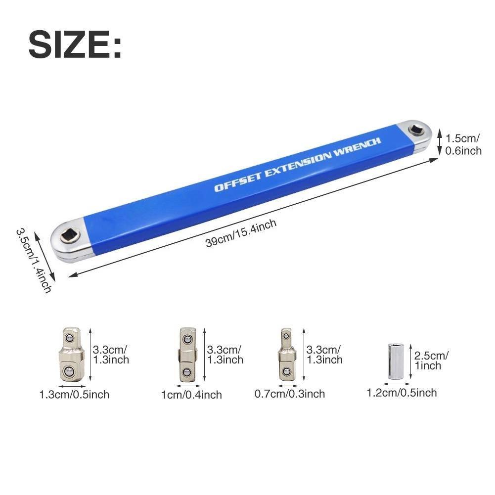 T50 Universal Multitool Compact Offset Extension Wrench Extension Wrench Automotive Metal Hand Tool Supplies
