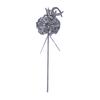 Садовый колышек «Одуванчик с феей», кованое железо, скульптура феи, танцующей с одуванчиком, наружный декор, колышек для патио, газона, двора