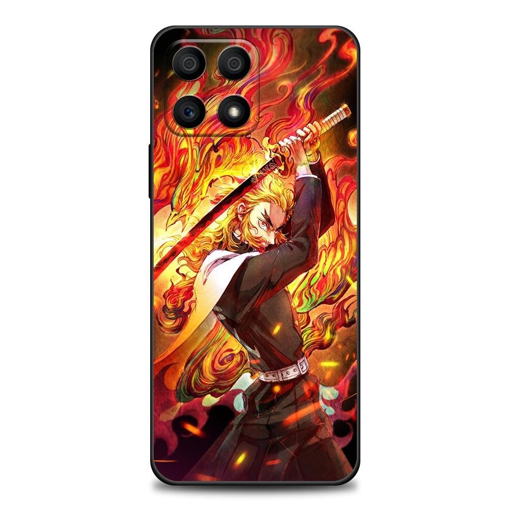 Аниме Demon Slayer Kamado Tanjirou Nezuko чехол для телефона для Honor 50 30 10 Lite 30i 20 20e 9A 9C 9X Pro 8X Nava 8i 9 Y60 чехол