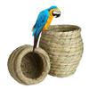Ручная работа, плетеное из травы птичье гнездо, попугай Сюань Фэн, колибри, подвесной птичий домик, товары для домашних животных, игрушки для домашней птицы, травяное гнездо, гнездовой ящик