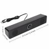 3.5mm Input Double Horns with Volume Control Wired Connection Computer Speaker  Music Listening