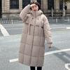 Winter New Women's Down Cotton Clothes Thickened Warm Hooded A Version Regular Hip-wrapped Warm Jacket