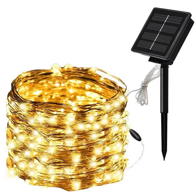Solar LED String Lights with Remote Control