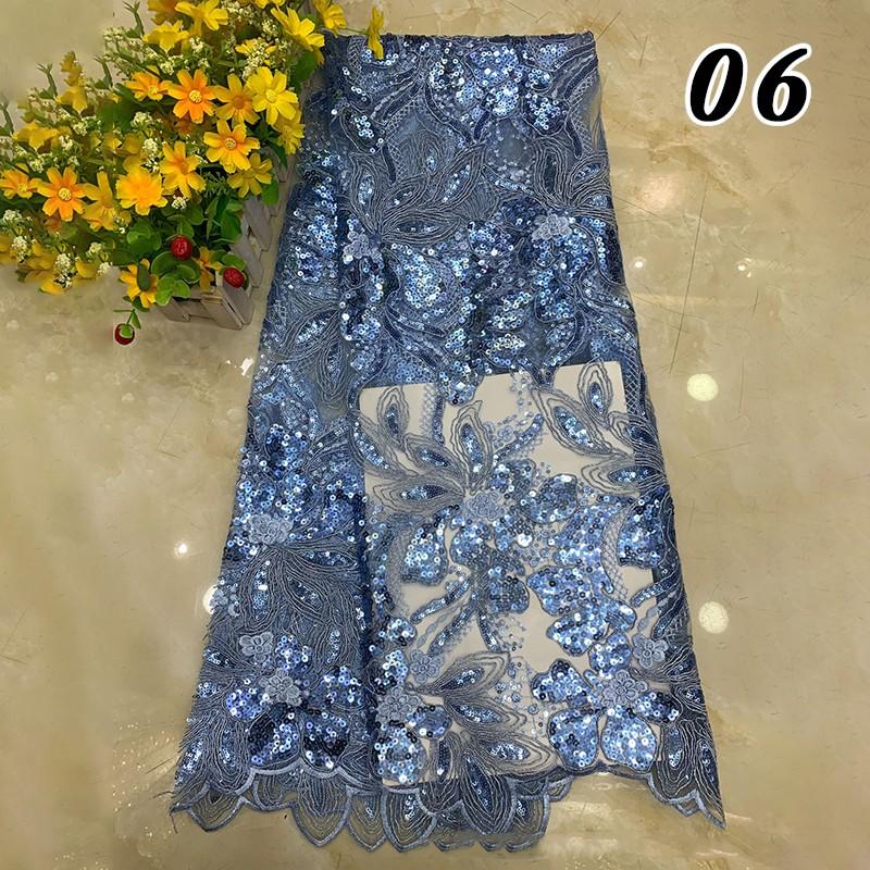 90x125cm African Sequins Beads Lace Fabric for Bridal Luxury Evening Dress DIY Embroidery Wedding Bridal Lace Material