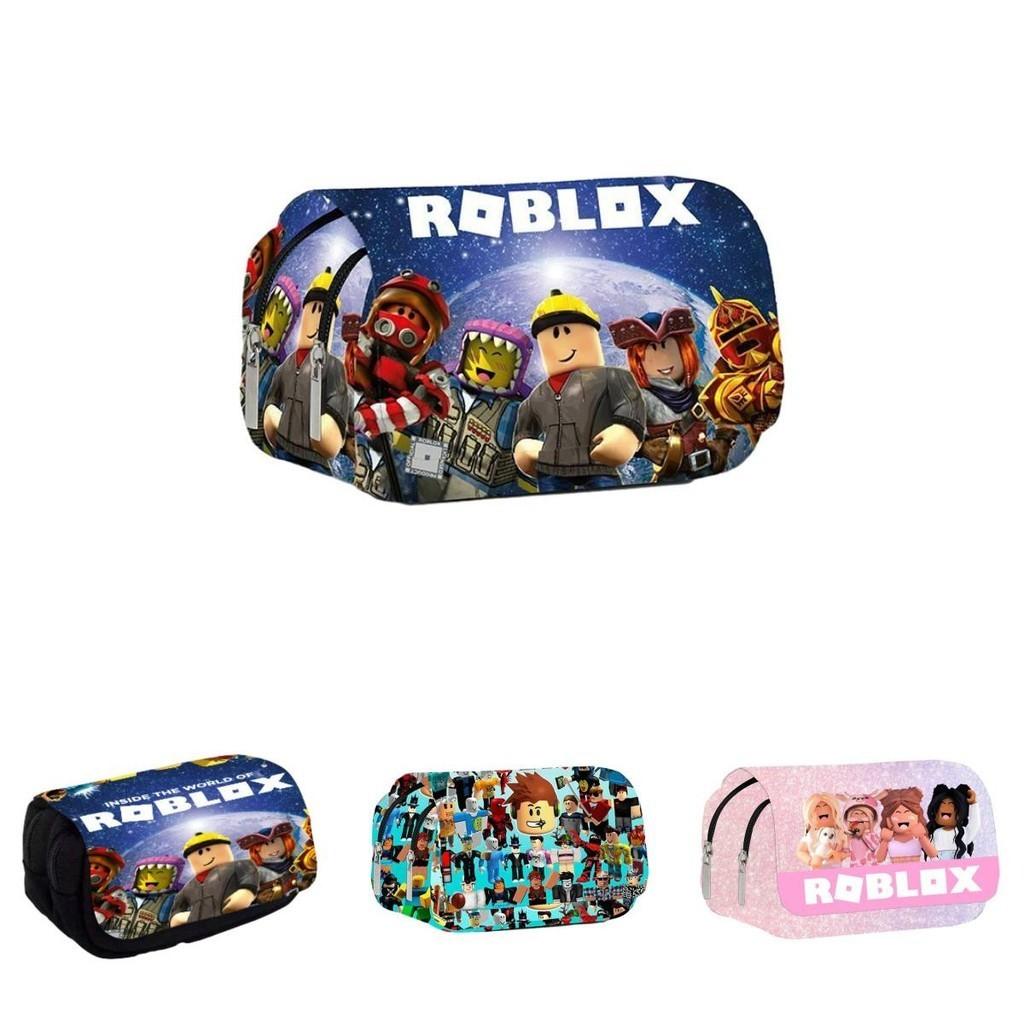 3d Roblox Pencil Case Dual-layer Design Cartoon Pattern Ideal For Students