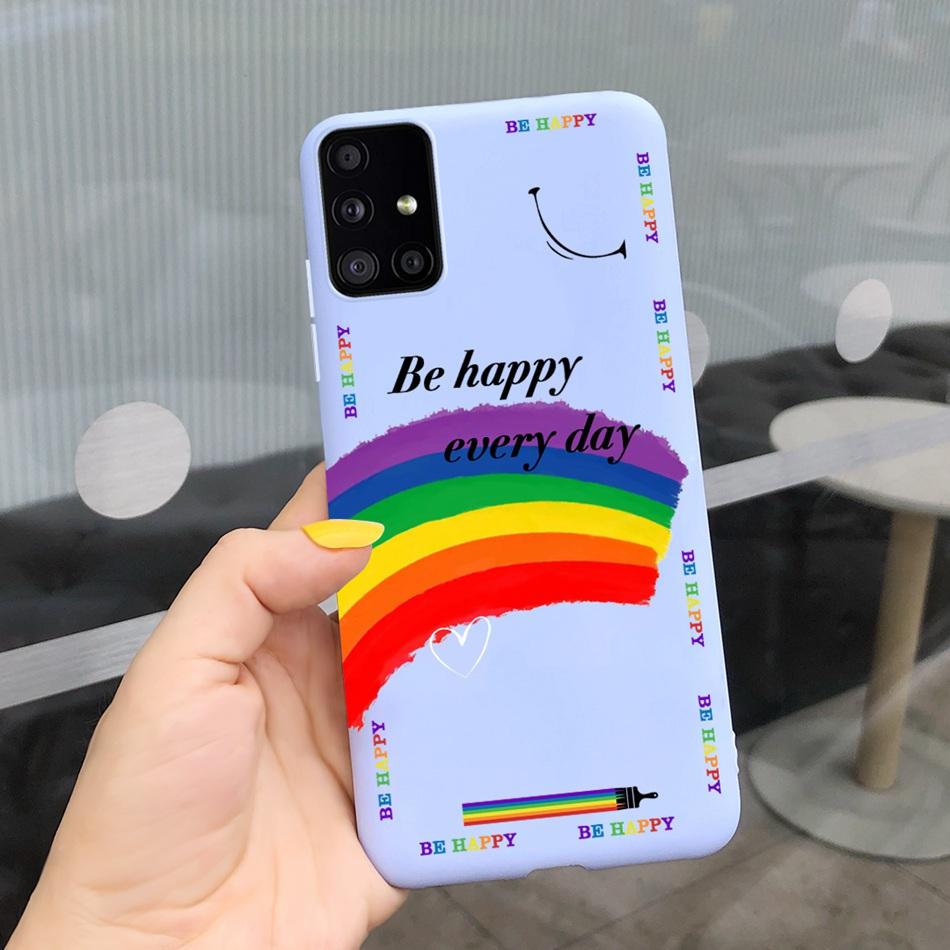 Милый Мультяшный Чехол Для Телефона Samsung Galaxy M51 M31 Конфетный Цвет Мягкий Силиконовый Задний Чехол Для Samsung M51 SM-M515F M31 Prime M315F