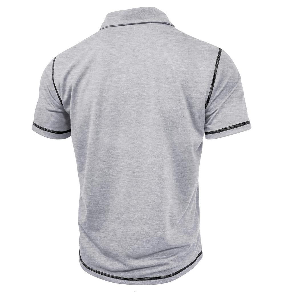 Мужская футболка-поло, хлопковая рубашка с короткими рукавами и цветными блоками, приталенные рубашки, пуловеры на пуговицах с отложным воротником, весна-лето, повседневная одежда