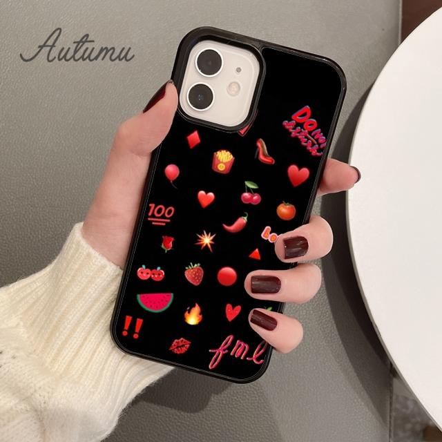 Мягкий чехол для телефона Cherry Cherry для iPhone 11 12 13 14 Pro Max mini X XR XS SE 2020 6S 7 8 Plus Samsung Galaxy S21 S22