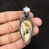 Plume Agate Copper Wire Wrapped Pendant Moonstone Copper Jewelry Handmade Gemstone Pendant Moonstone Pendant Designer Jewelry Gift For Mom
