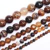 Accessory For Jewelry DIY Stone Stripe Agates Fashion Beads 4/6/8/10/12mm Spacer Beads Mobile Phone Chain 40/30/20/5Pcs Jewelry Making  Beads