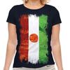 Niger Flag Grunge Women T-shirt Nigerian Football Jersey Gift