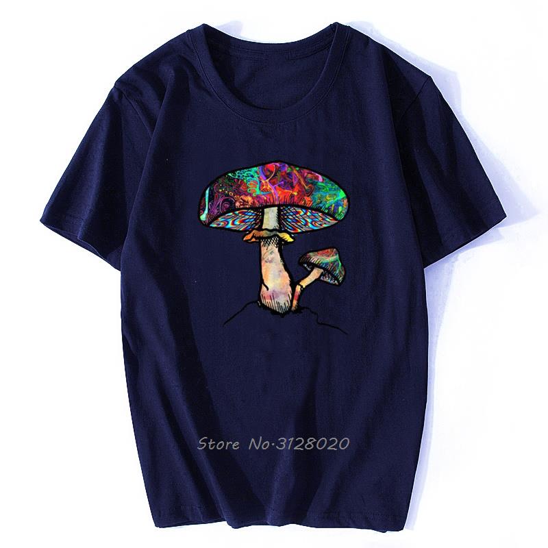 Mens Blouse Cute Colorful Mushroom Print Tshirt Casual Oversize Vintage Tshirt Tees Harajuku Sweatshirt