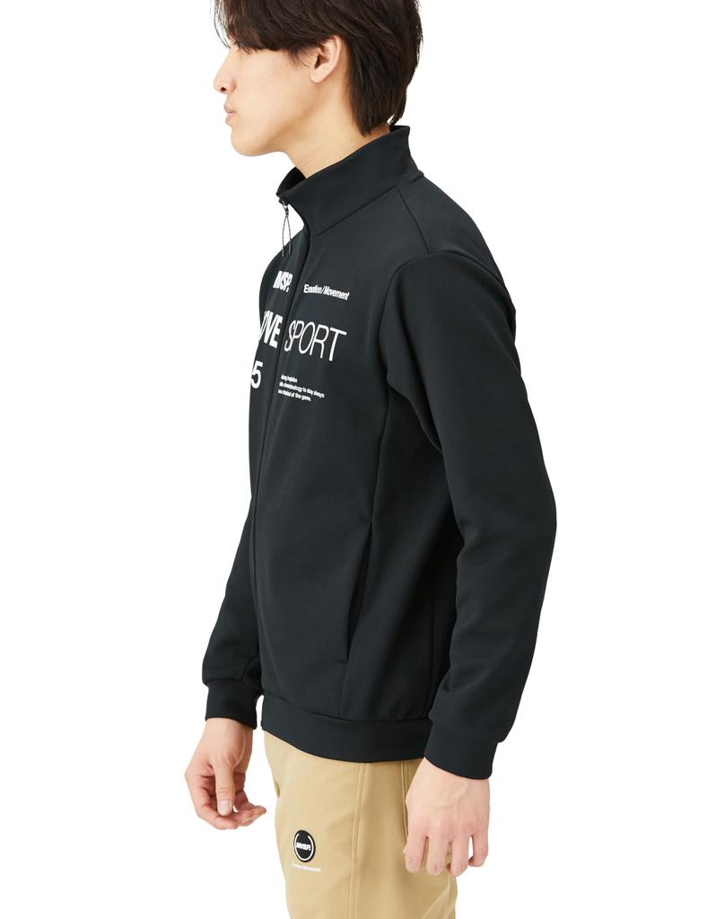 Толстовка Descente Soft Warm Stand Jacket Стрейч Термо Тренировочная Беговая Чёрный L [Move Sports]