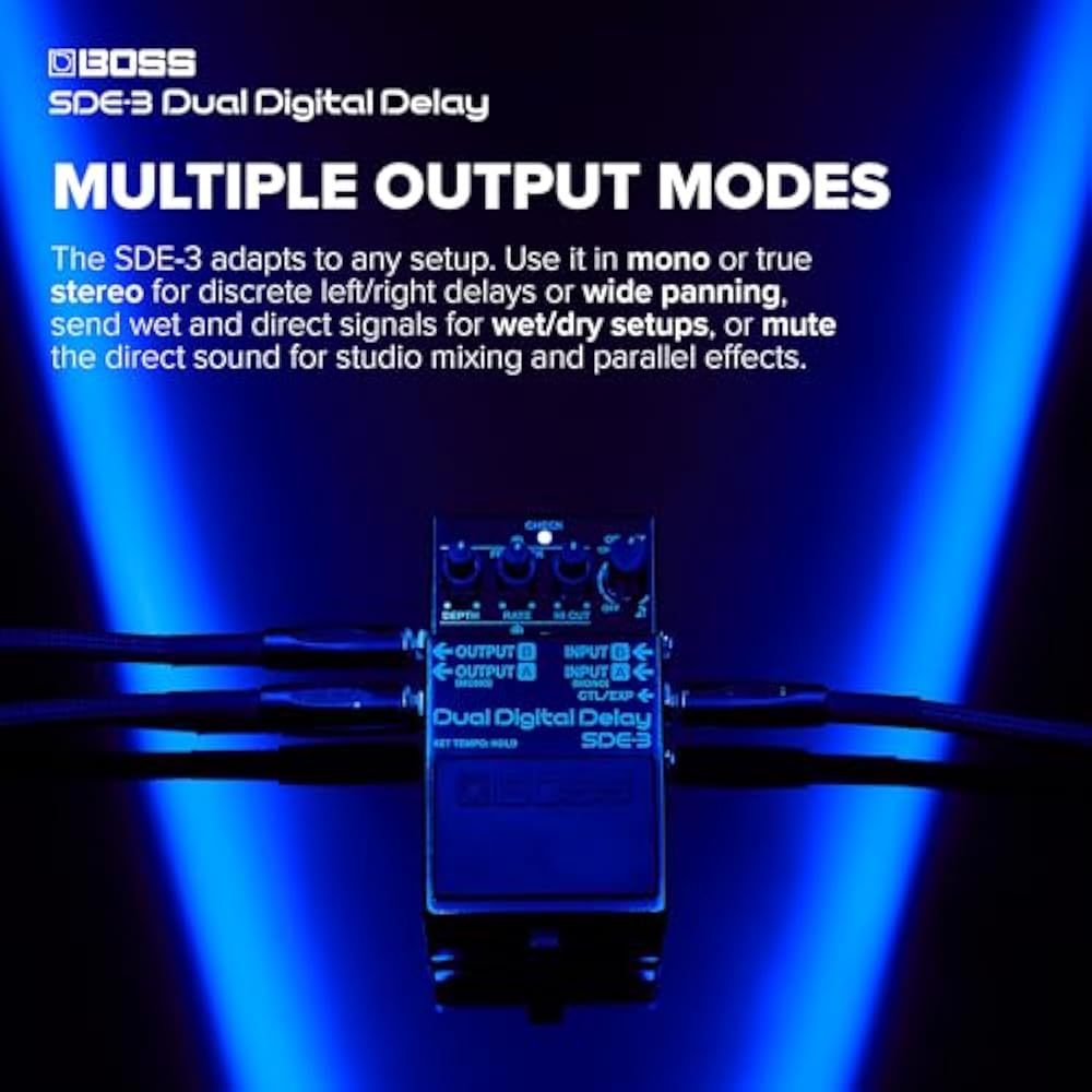 BOSS SDE-3 Dual Digital Delay Pedals | Authentic Sound from the Legendary Roland SDE-3000 | Compa...