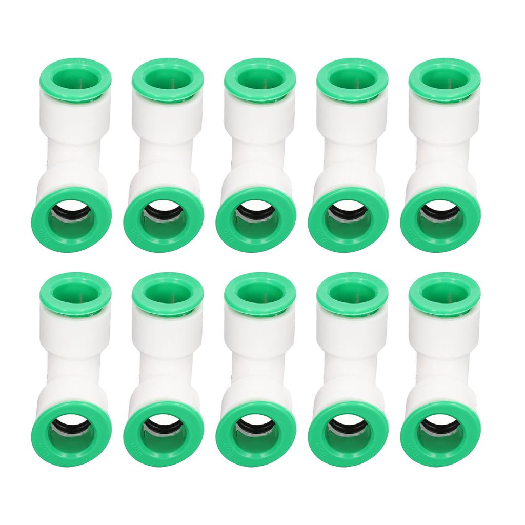 10Pcs Elbow Connector PPR Hose Pipe Fitting Quick Push Connection Set Kit for Pool 20mm  0.79in