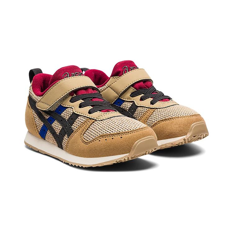 Asics Антикик, Износостойкие и Дышащие Низкие Детские Беговые Кроссовки Коричнево-Черные Дети Возрастом 3-7 Лет 1144A194-200