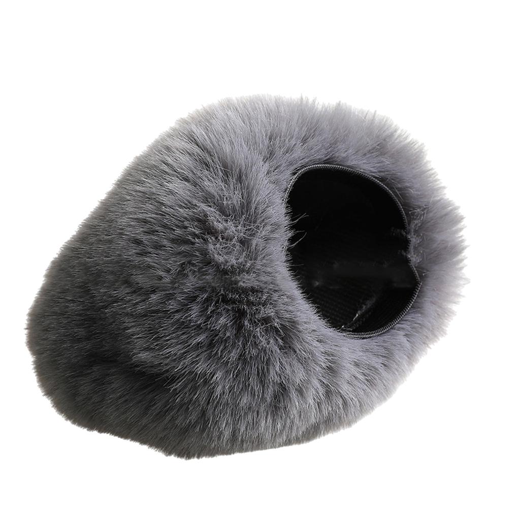 Ветрозащитный экран для микрофона, шумоподавляющий плюшевый пушистый чехол для подкастинга и потокового микрофона