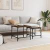 VidaXL Tables basses gigognes 2 pcs chêne marron bois d'ingénierie 838922